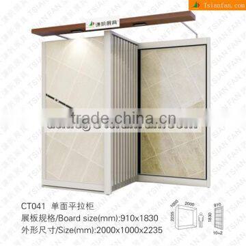 Tsianfan custom metal display stand for tiles/metal display shelf for ceramic tiles CT041