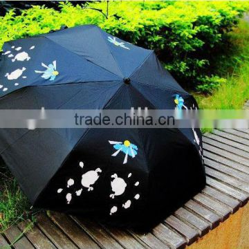 Hotel promotional color changing umbrella