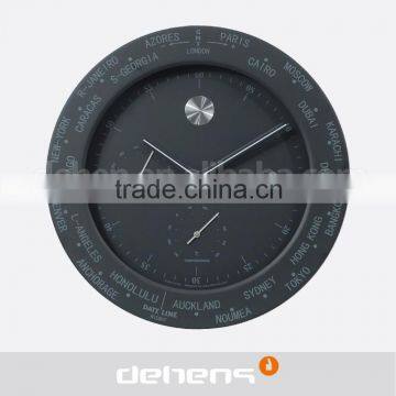 DEHENG MORDEN WORLD TIME WALL CLOCK