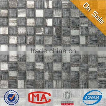 JY-G-41 glass mosaic with mesh shading glass fiber mesh for mosaic Beautiful glass mosaic