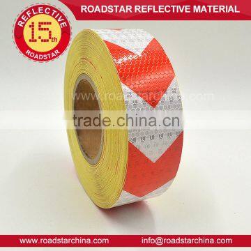 Prismatic PVC arrow reflective tape for tuck