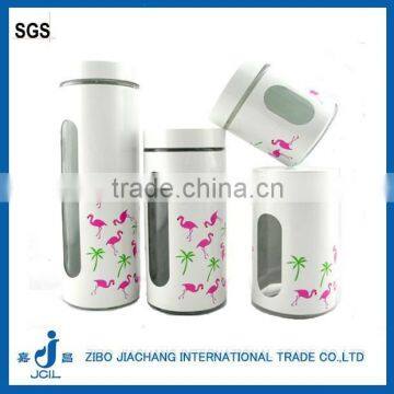 4 Pcs Stainless Steel Color Coating Glass Jars and Bottles photo-6
