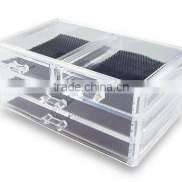 Acrylic Jewelry & Cosmetic Storage Display Box 9 3/8" X 5 3/8" X 4 3/8"h (AJ-A-022)