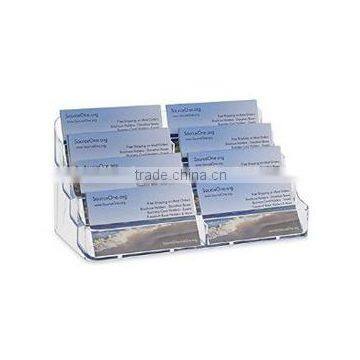 8 Pocket Desktop Clear Acrylic Business Card Holder(BC-B-159)