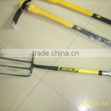 Carbon Steel Shovel and Steel Pick With Fiberglass Handle photo-3