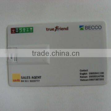 Credit Card Usb Flash Memory Drive