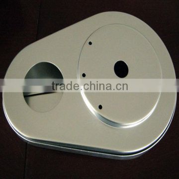 Clear anodized precision aluminum cnc part