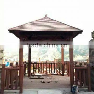 wood plastic composite longlife span anti-uv pavilion