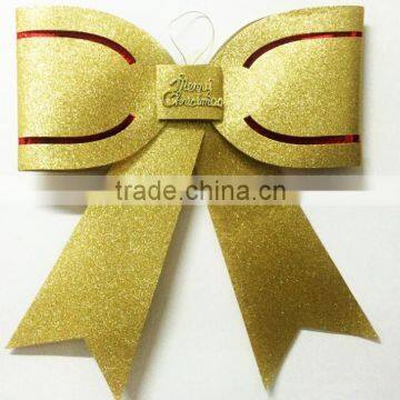 Factory outlete christmas decoration, christmas tree pendant, christmas PVC bowknot