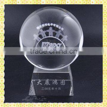 High Quality Handheld Laser Engraved Crystal Ball For Wedding Room Decoration