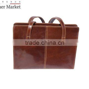 Business Shoulder Bag With Double Handle Handbags Italian Bags Genuine Leather Florence Leather Fashion photo-4