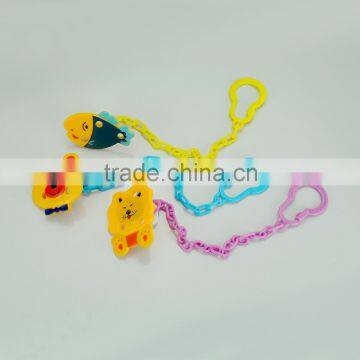 BX-A107 Funny animal shape pacifier chain baby pacifier clip pacifier holder