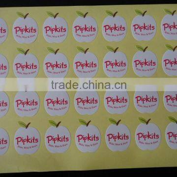 Intaglio printing security paper sticker