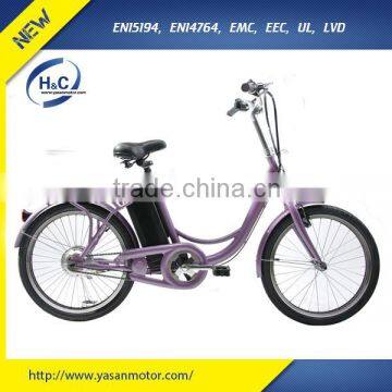 Fashion and Elegent 250W 22" unfolding Electric Bike for lady