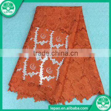 Hot Sale African Cord Lace Fabrics Nigeria Cord Lace Materials Embroidery Lace Fabric White for Nigerian Parties photo-3