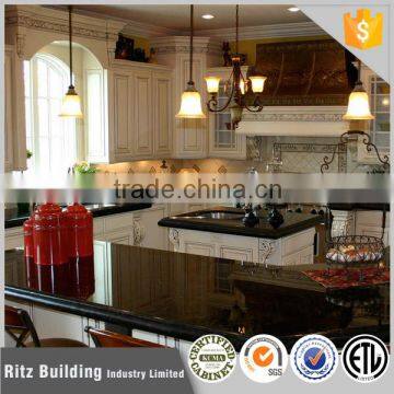 Guangzhou american style solid wood kitchen cabinet design
