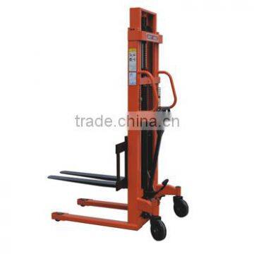 1-2tons Manual Hydraulic Stacker/manual Lift/yujie Lift Stack/logistics Equipment/yujie/stacker Export Good Price photo-2
