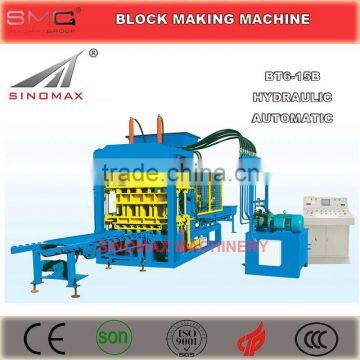 BT6-15B Fully Hydraulic Automatic Concrete Block Making Machine, Concrete Block Brick Production Line, Block Making Line