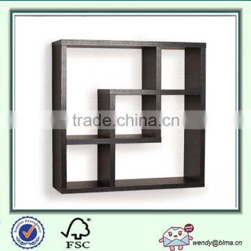 Geometric Square Wall Shelf with 5 Openings