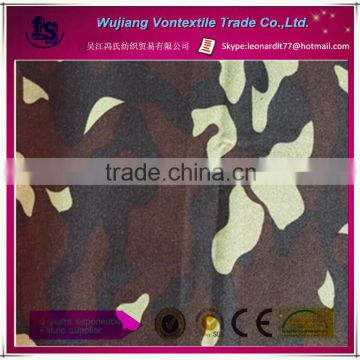 China factory supply 100% polyester 600D oxford camouflage fabric with PU/PVC coating