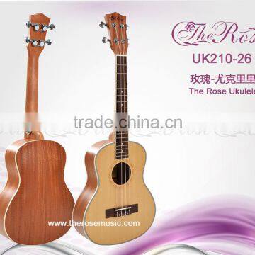 Spruce&sapele plywood finerboard rosewood mahogany neck nylon string tenor ukulele