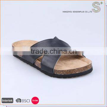 Top quality new style griss cross cork sandals