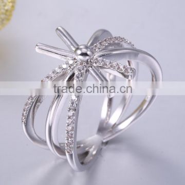 Silver ring designs for girl 925 italian silver ring