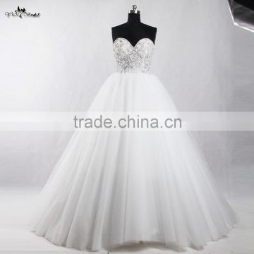 RSW909 China Crystal Beads For Wedding Factory Dresses Ball Gown