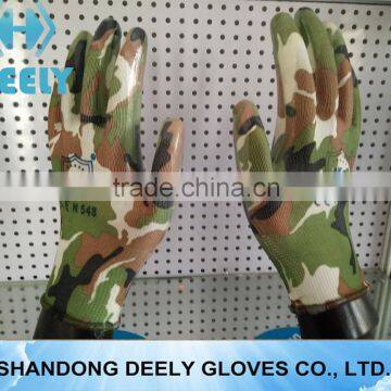 13Gauge Transparent Nitrile Fully Coated Gloves With Printing Liner for Garden photo-3