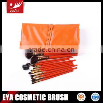 12pcs Fashion Orange Cosmetic Brush Tools with Stable quality