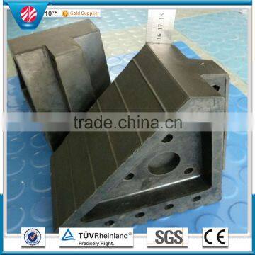 Heavy duty rubber wedge for trucks with handle wheel chocks tyre stopper Trade Assurance