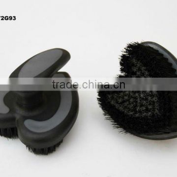 plastic TPR cover horse massage/grooming brush