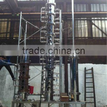 copper stainless steel distillation equipment for vodka whiskey