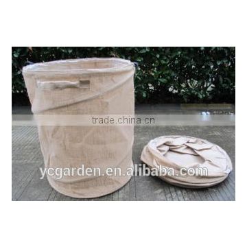 jute HESSIAN BAG/ heavy duty pop up bag garden/ waste leaf leaves bag