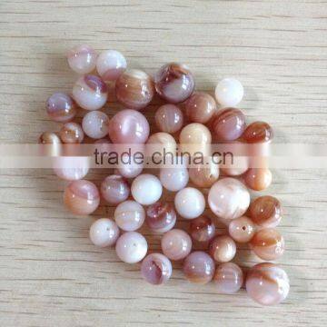 drilled American pink shell beads