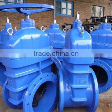 DIN cast iron gate valve, water valve manufacturer,cast iron wafer knife gate valve