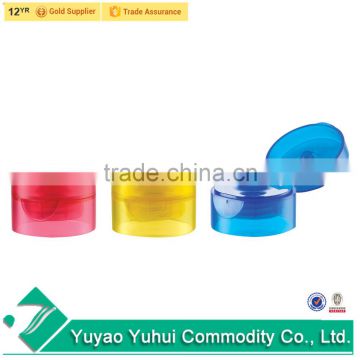 Yuyao best sell plastic tube bottle use 22/400 plastic double wall flip top cap