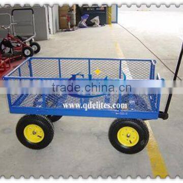 4 Wheel Foldable Metal Beach Wagon Cart photo-3