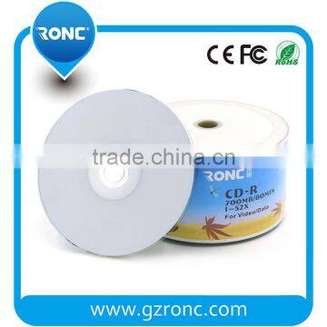 50 Pack RONC 52X CD-R 700MB 80Min White Inkjet Printable CDR photo-5