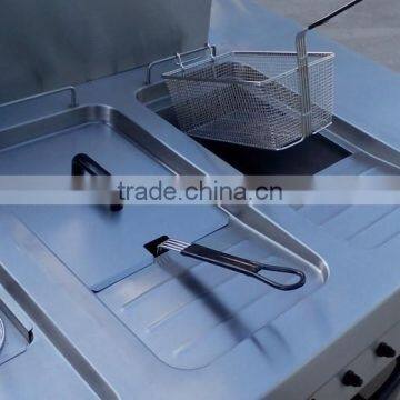 Free Standing Single Cylinder Double Basket Deep Fryer photo-3