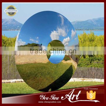 Outdoor Sky Mirror Stainless Steel torus Sculpture