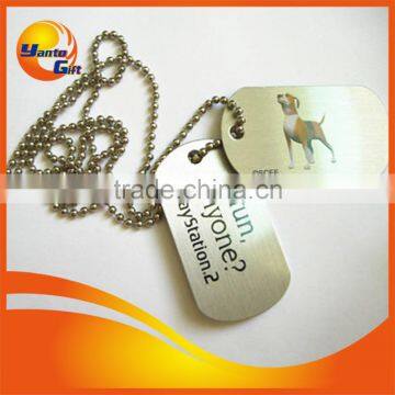 Custom Human Metal Dog Tag with logo engrave