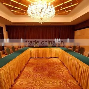 hotsale yellow conference table skirting