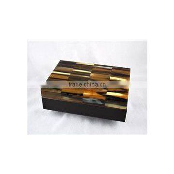 High Quality Best Selling Lacquered Buffalo Horn Inlay Rectangle Jewelry Box From Vietnam
