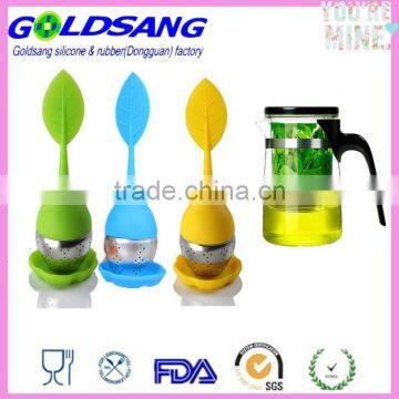 Colorful silicnoe Tea filter /loose leave silicone tea infuser/tea infusion balls
