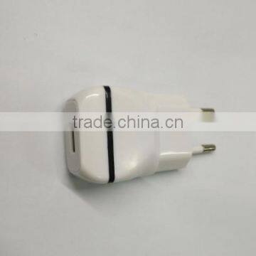 White color 5V 1A EU Plug USB AC Power Wall Charger Adapter For Samsung US/EU Charger for phone 6 plus 7 plug