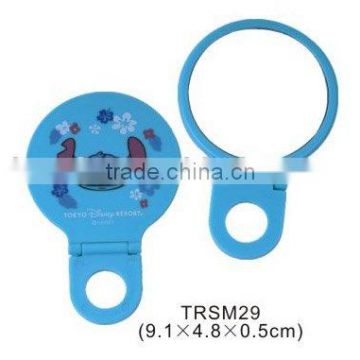 Plastic custom logo pocket mirror/hand hold cosmetic mirror