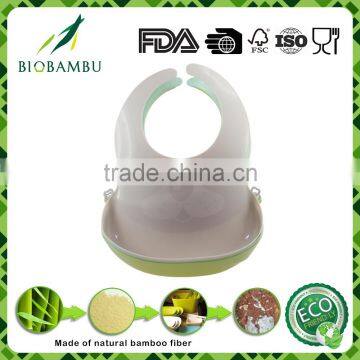 Environmental durable cute design bamboo fiber baby bib