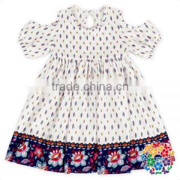 Fairy Summer Purple Floral Baby Girl Puff Sleeve Dress photo-6