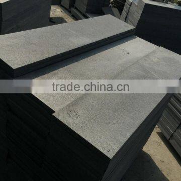 Black Stone Tiles Antique Black Basalt Stair Step Black Basalt Flooring Tile photo-2